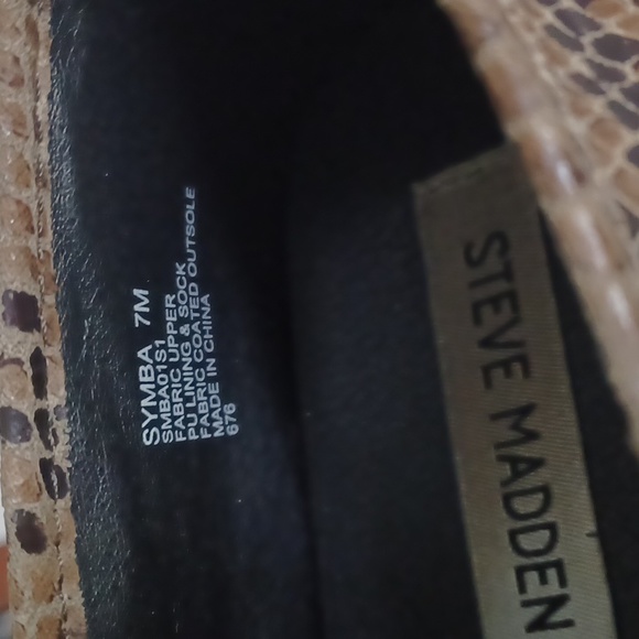 Steve Madden Symba Slip On Snakeskin Print Sneakers - Picture 7 of 9